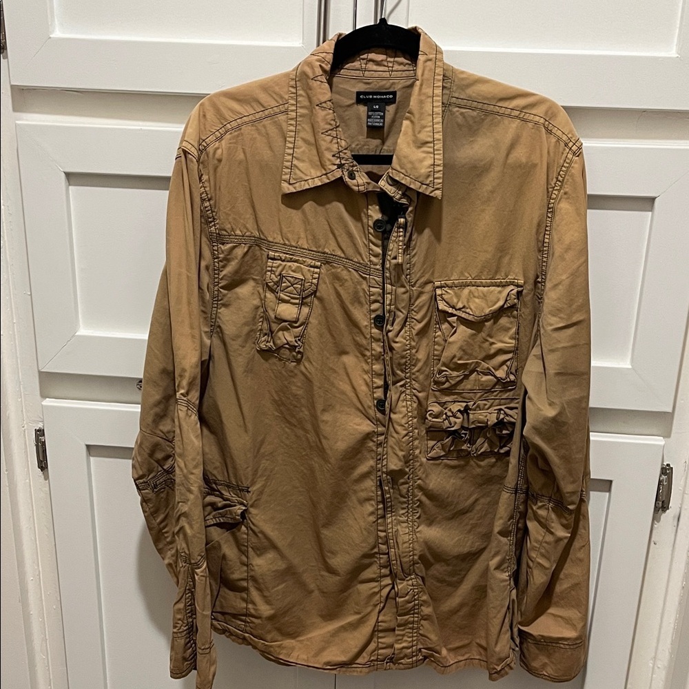 Vintage Club Monaco Tan Shirt Jacket